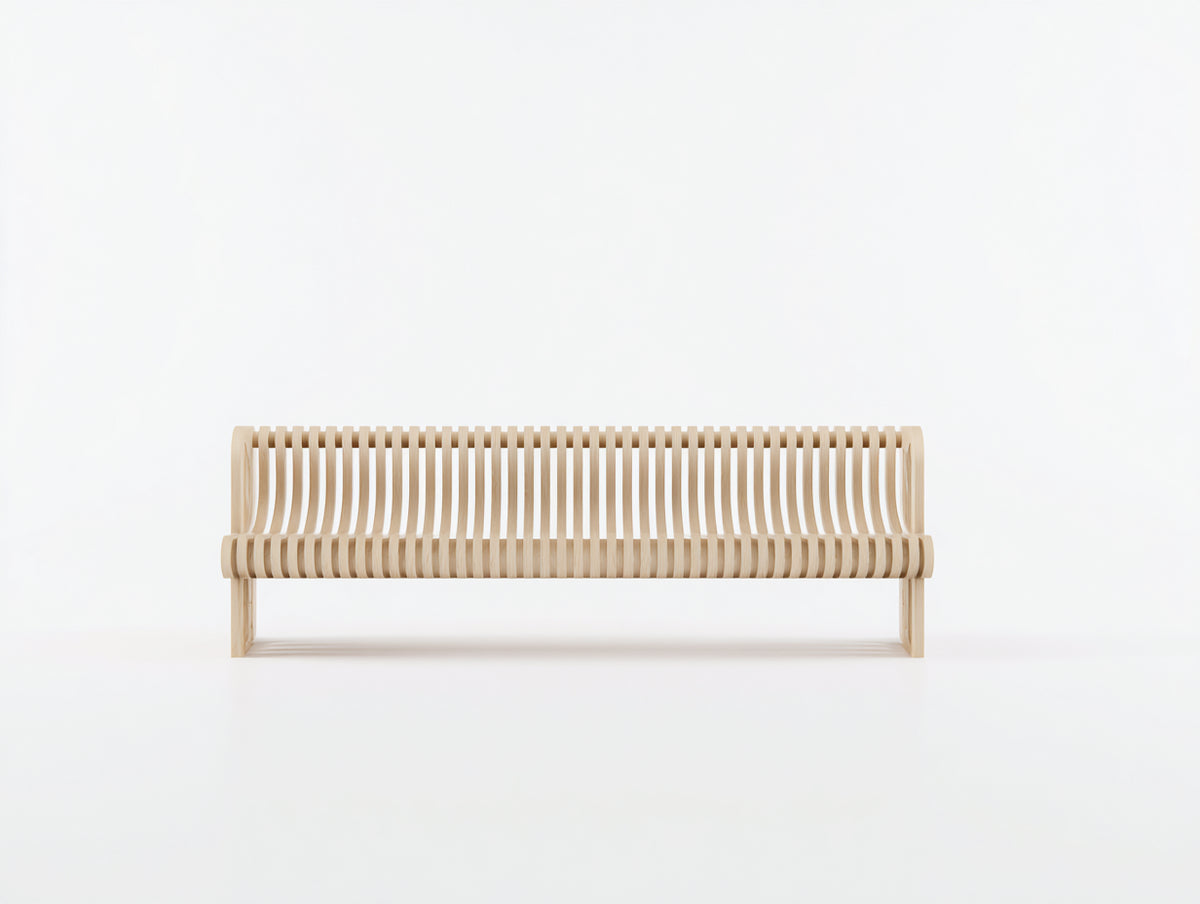 Gartenbank Holz 180x60x85 cm Natur Massivholz Modernes Design