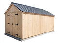 Gartenhäuser Holzhaus 400x300x250 cm - natur und anthrazit - klassisches Design