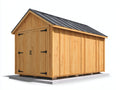 Gartenhaus Holz 300x200x220 cm Natur Massivholz Mit Doppeltür Modernes Design