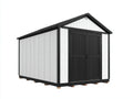 Gartenhaus 300x250x220 cm Metall Weiß Schwarz Modernes Design